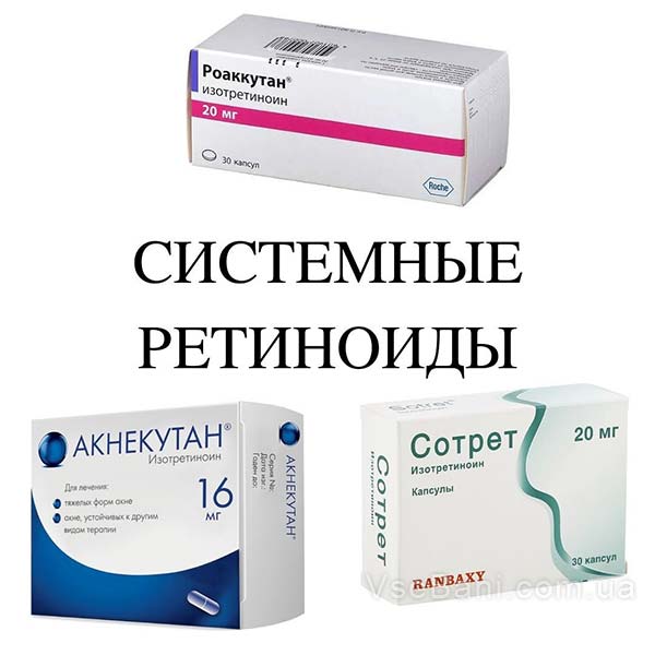 Протокол лечения часто содержит в себе препараты ретиноидов